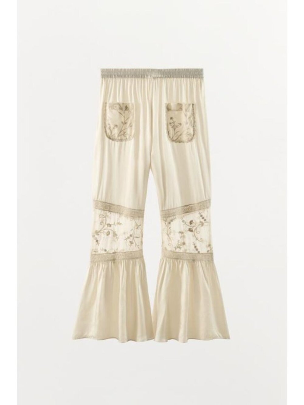 ZARA COMBINATION LACE FLORAL EMBROIDERED PANTS 5416/105/251